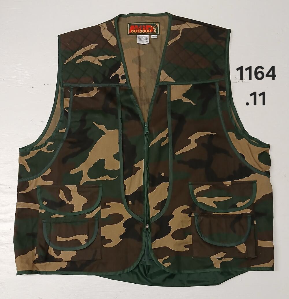 Avid Outdoor (2XL) Vintage Cotton Camo Utility Vest